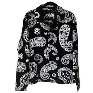 Night Addict Paisley Men's Shirt Jacket Size Medium NWT